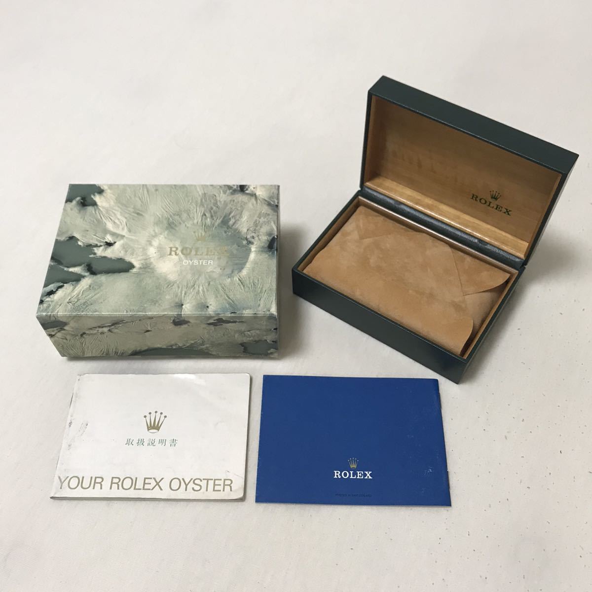 ROLEXの時計の箱 付属品 他 ROLEX ロレックス 空箱 カードホルダー付 正規