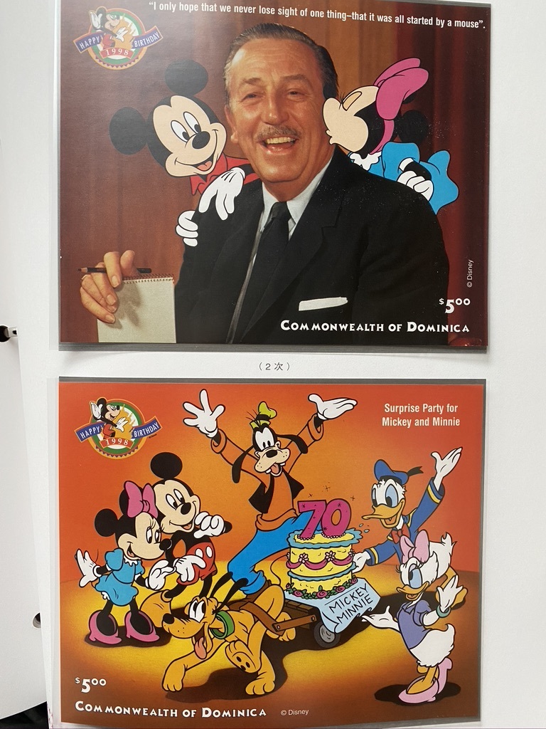 ミッキ&ミニー誕生70年記念切手セット ミッキー&ミニー 郵趣サービス社 誕生70年記念切手コレクション 未