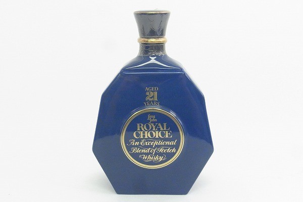N113-S3-5064 LONG JOHN ROYAL CHOICE 21年 Spode 陶器ボトル スコッチウイスキー 750/43 未開栓 現状品⑧ - 0 Long Auction Choice) Licorea