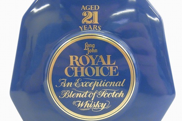 N113-S3-5064 LONG JOHN ROYAL CHOICE 21年 Spode 陶器ボトル スコッチウイスキー 750/43 未開栓 現状品⑧ - 0 Long Auction Choice) Licorea