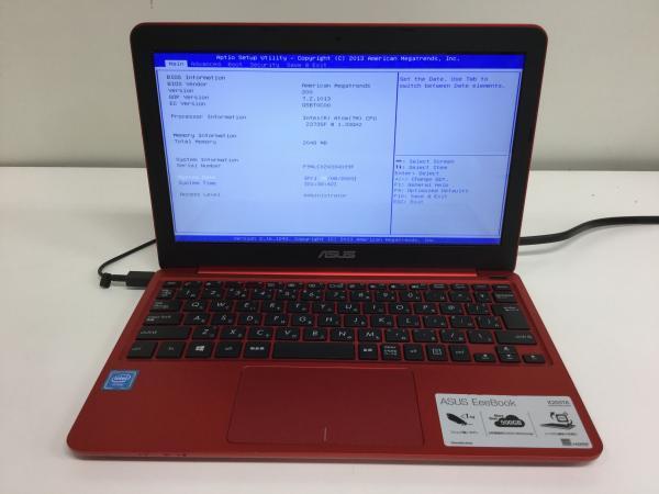 ASUS EeeBook X205TA-RED10 X205TA Intel : [レッド] ノートパソコン