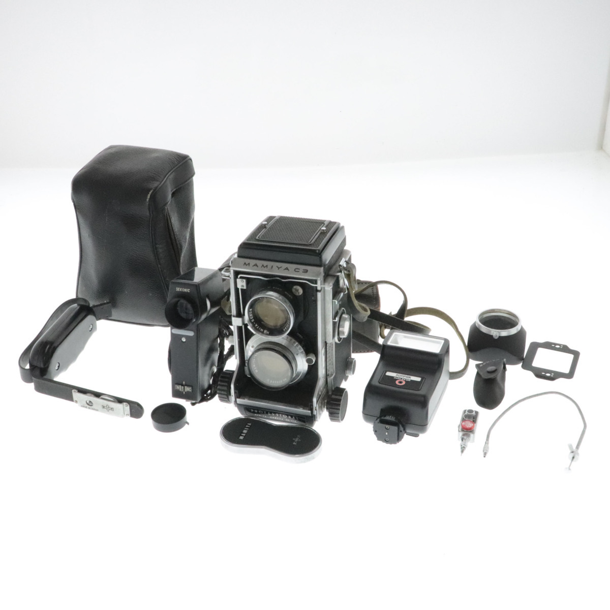 ■【名古屋支店】 MAMIYA マミヤ フィルムカメラ C3 PROFESSIONAL1:3.5 f＝105mm No.221051 まとめ売り 動作未確認 ジャンク