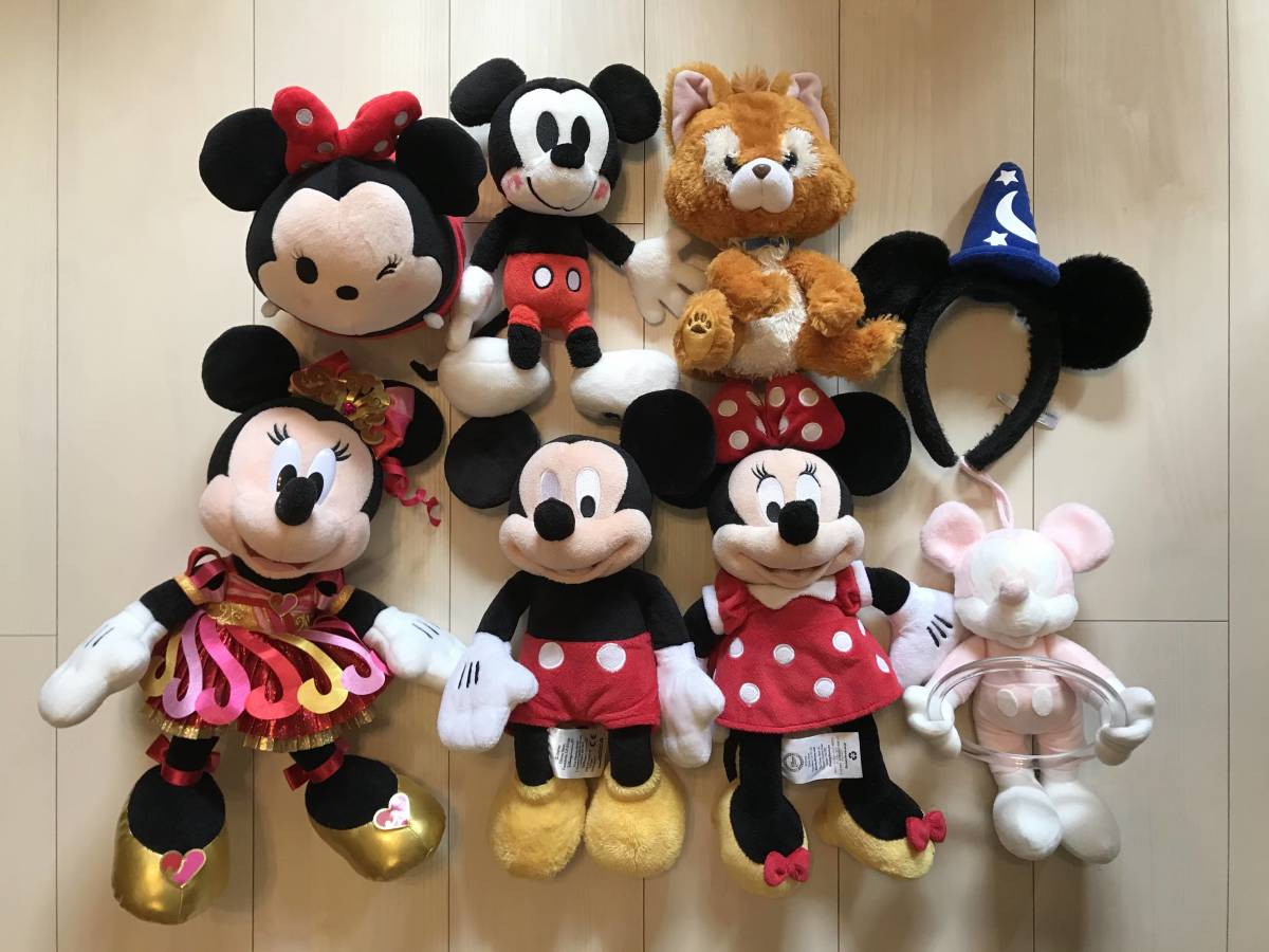 送料込み】ミッキー、35周年ミニー、ディズニー ぬいぐるみセット