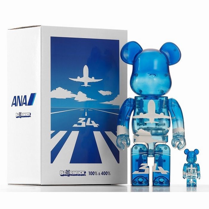 BE@RBRICK for ANA ブルースカイ 100％ & 400％ 即決 送料無料 BE@RBRICK for ANA ANAブルースカイ 100% ＆ 400