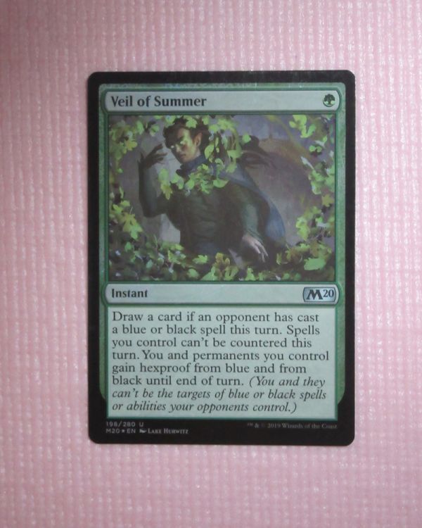mtg foil 英語版 M20 夏の帳/Veil of Summer 1枚まで 即決あり