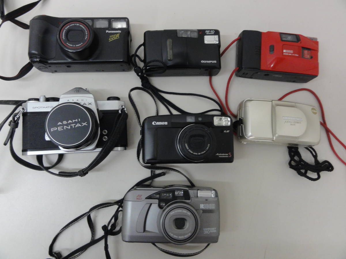 ジャンク品・中古＞CANON/OLYMPUS/Panasonic/他/カメラ/まとめて7個