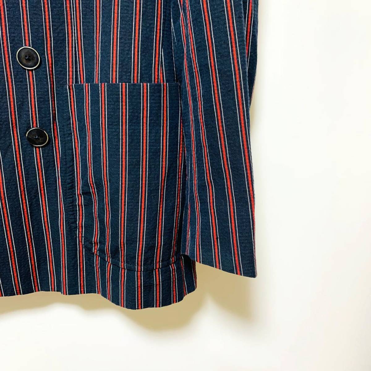 THE GIGI(ザ ジジ)ZIGGY シアサッカーストライプ セットアップスーツ 