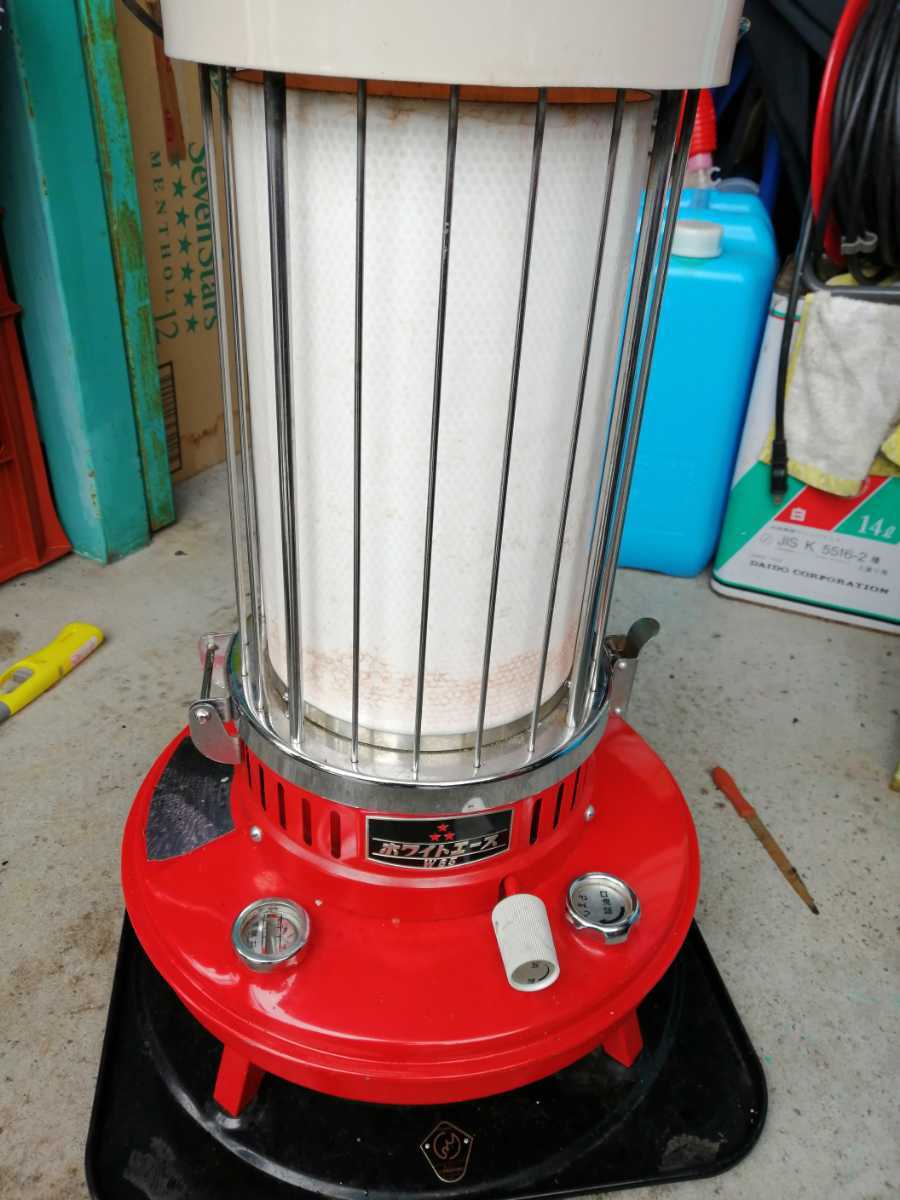 昭和レトロ】 三星製作所 ホワイトエース W65 石油ストーブ 昭和レトロ】 三星製作所 ホワイトエース W65 石油ストーブ
