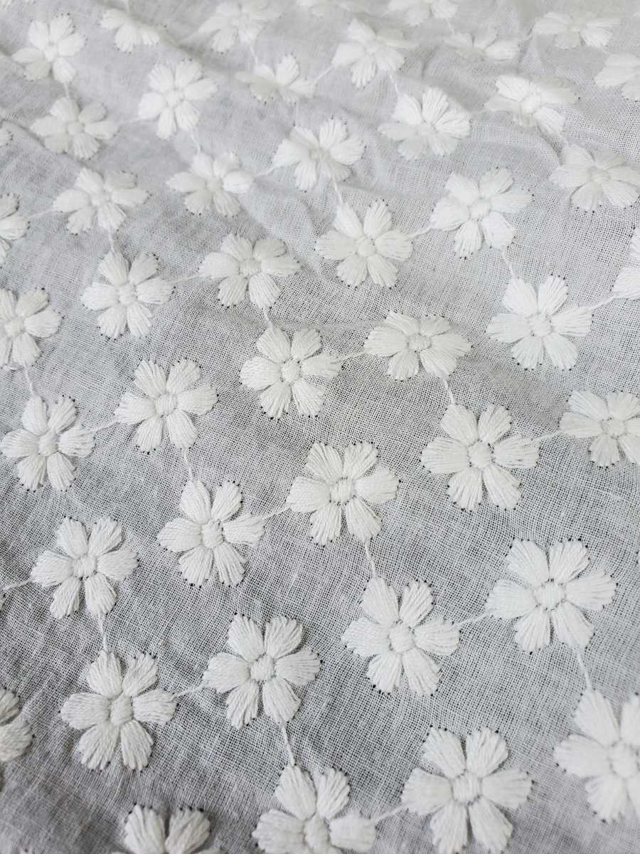 コットンレース刺繍生地 4柄セット_3