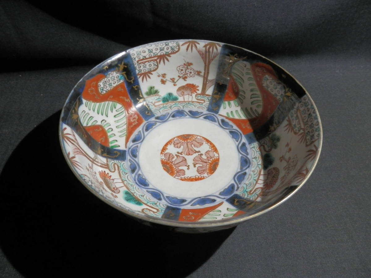 古伊万里 色絵金彩 花鳥紋 七寸鉢 古伊万里 【公式通販】