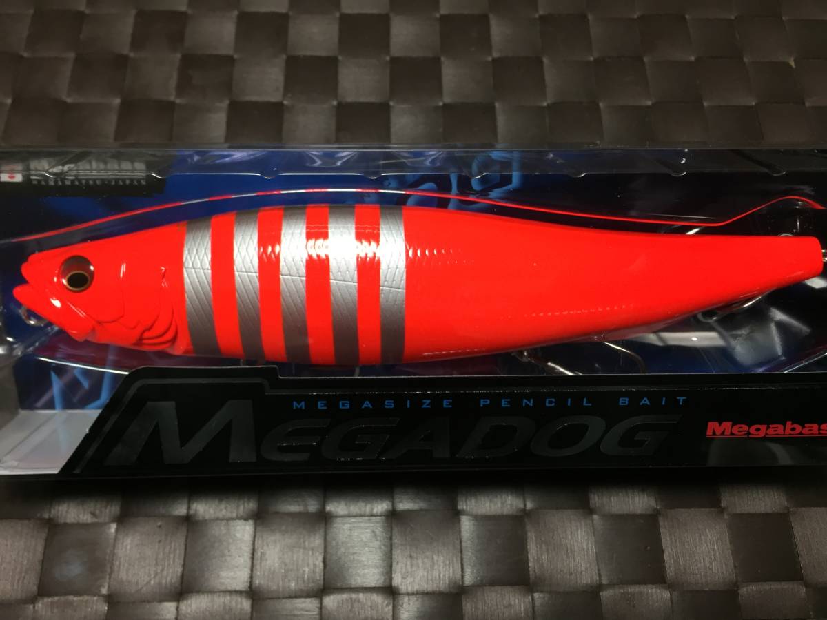 最新作，お得 メガバス メガドッグ MEGADOG レッドシルバーストライプ RED SILVER STRIPE オリカラ(トップウォーター)｜売買されたオークション情報、yahooの商品情報をアーカイブ公開 - オークファン 海水