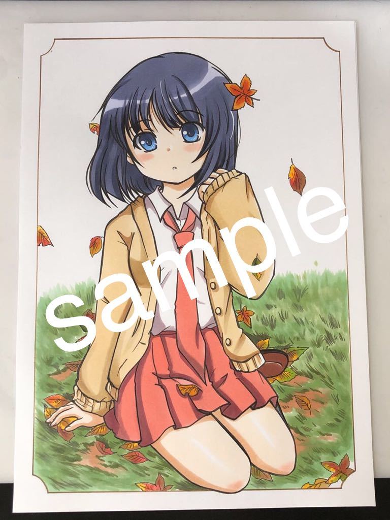手描き同人イラスト A4サイズ 咲-Saki-阿知賀編 鷺森灼(手描きイラスト