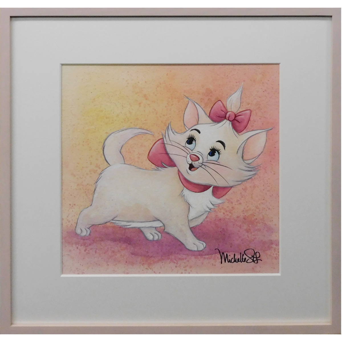 交渉可 おたからや美術画廊 ディズニー マリー おしゃれキャット 水彩 動物画 アニメ 絵画 原画 洋画 or 動物画 売買されたオークション情報 Yahooの商品情報をアーカイブ公開 オークファン Aucfan Com