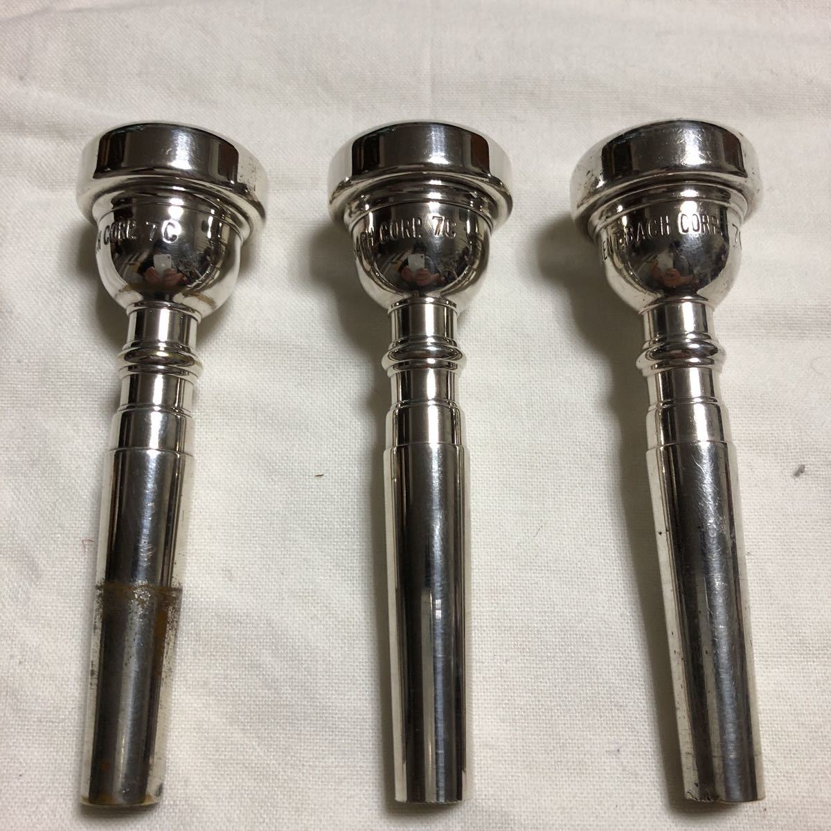 Bach バック トランペット マウスピース CORP. 7C 3本セット_1