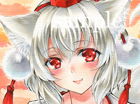同人 手描きイラスト / 東方Project 犬走 椛 / A4 イラストボード 香霖