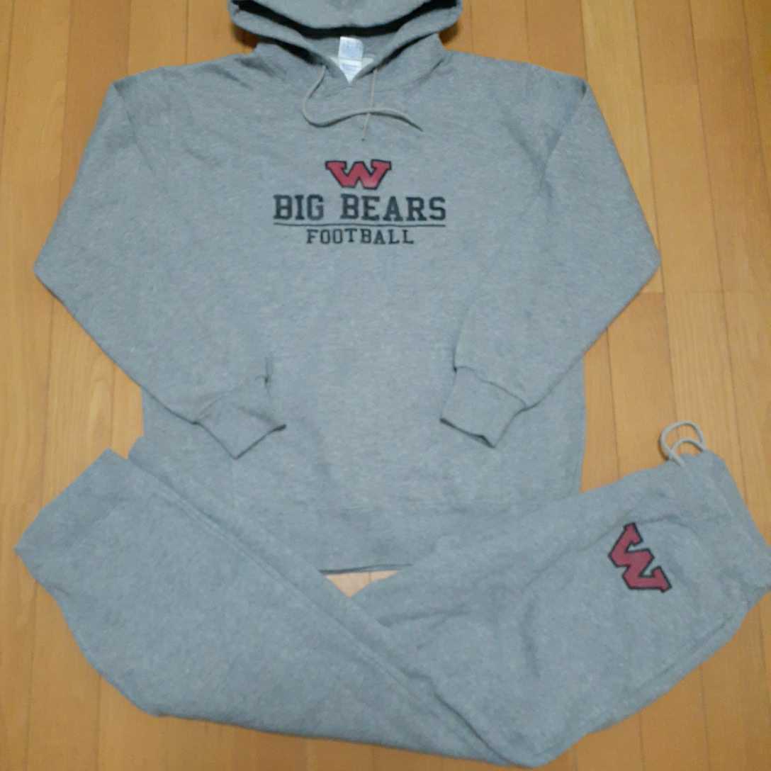 非売品】早稲田大学アメフト部BIG BEARS 選手支給 スウェット上下 L