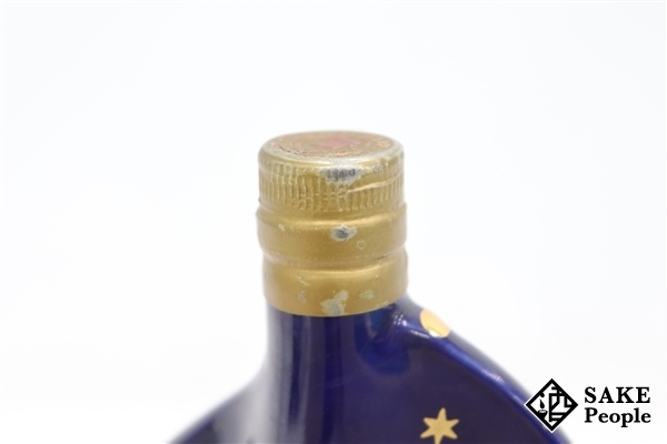 ◇1円～ ラーセン ヴァイキング シップ 青 陶器 700ml 度数なし コニャック