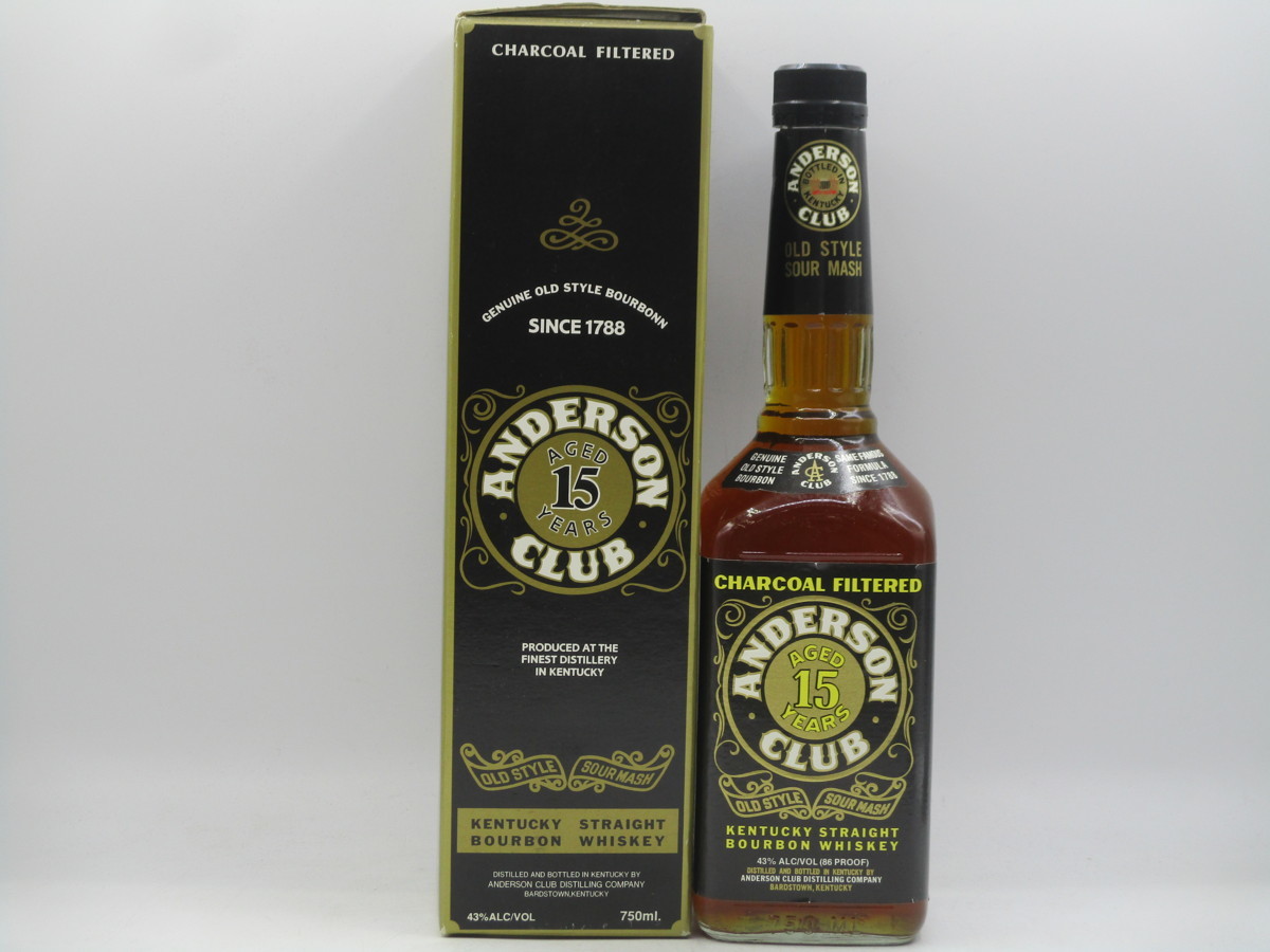 同梱OK商品】ANDERSON CLUB 15年 アンダーソン クラブ バーボン