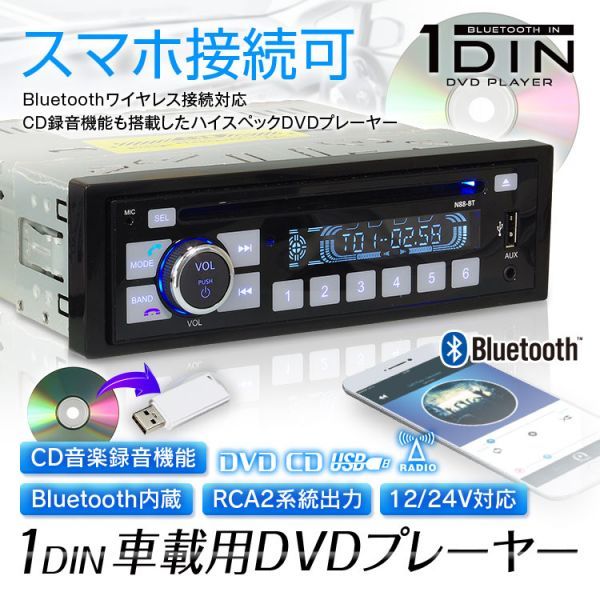 車 カーオーディオ 本体 1DIN 12V 汎用