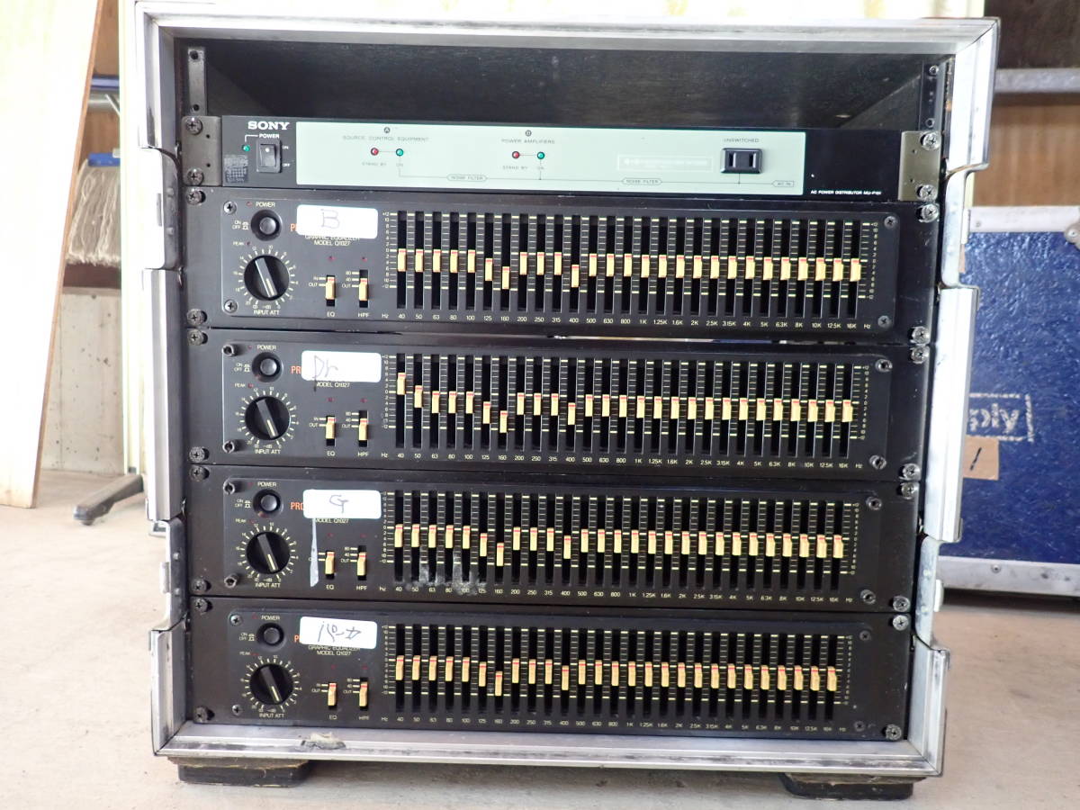 ヤマハ製グライコ&ソニー製ディストリビューター 10Uキャスター付きラック込み　PA 業務用　個人売り切り　 | キャスター付き 山善 玄関収納 ボールスタンド で、ほしい物リスト