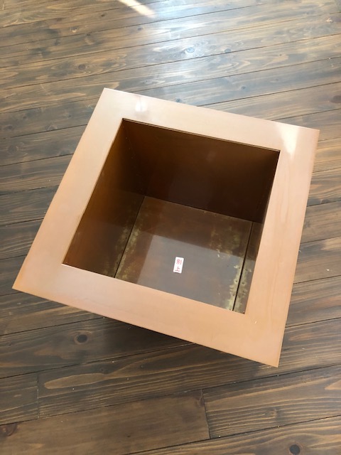 茶道具　銅製　炉壇　炉落とし 通販ポイント 【茶道具】銅製 炉壇 煮色 別上 炉落とし＊茶道具＊炉壇