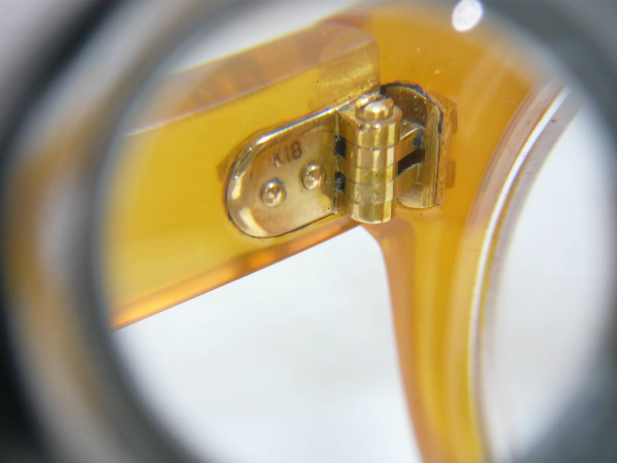 Yahoo!オークション - K18 べっ甲 メガネ ソーティング付き 32.3g 黄褐