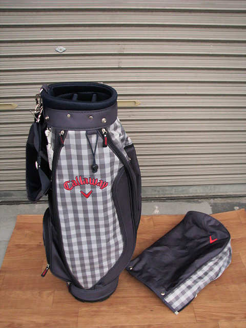 激安大特価，新品 22 Callaway キャロウェイ キャディバッグ 5分割 紺 チェック(ブリヂストン)｜売買されたオークション情報、yahooの商品情報をアーカイブ公開 - オークファン 男性右きき用