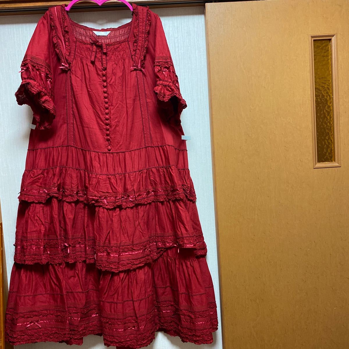 ピンクハウス無地半袖ワンピース赤 ワンピース ロング 売買されたオークション情報 Yahooの商品情報をアーカイブ公開 オークファン Aucfan Com