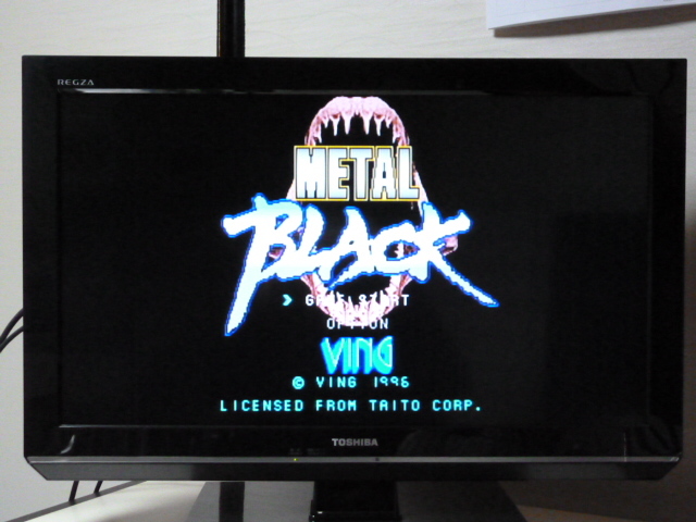 セガサターン BLACK METAL メタルブラック VING SATURN SEGA TAITO SS
