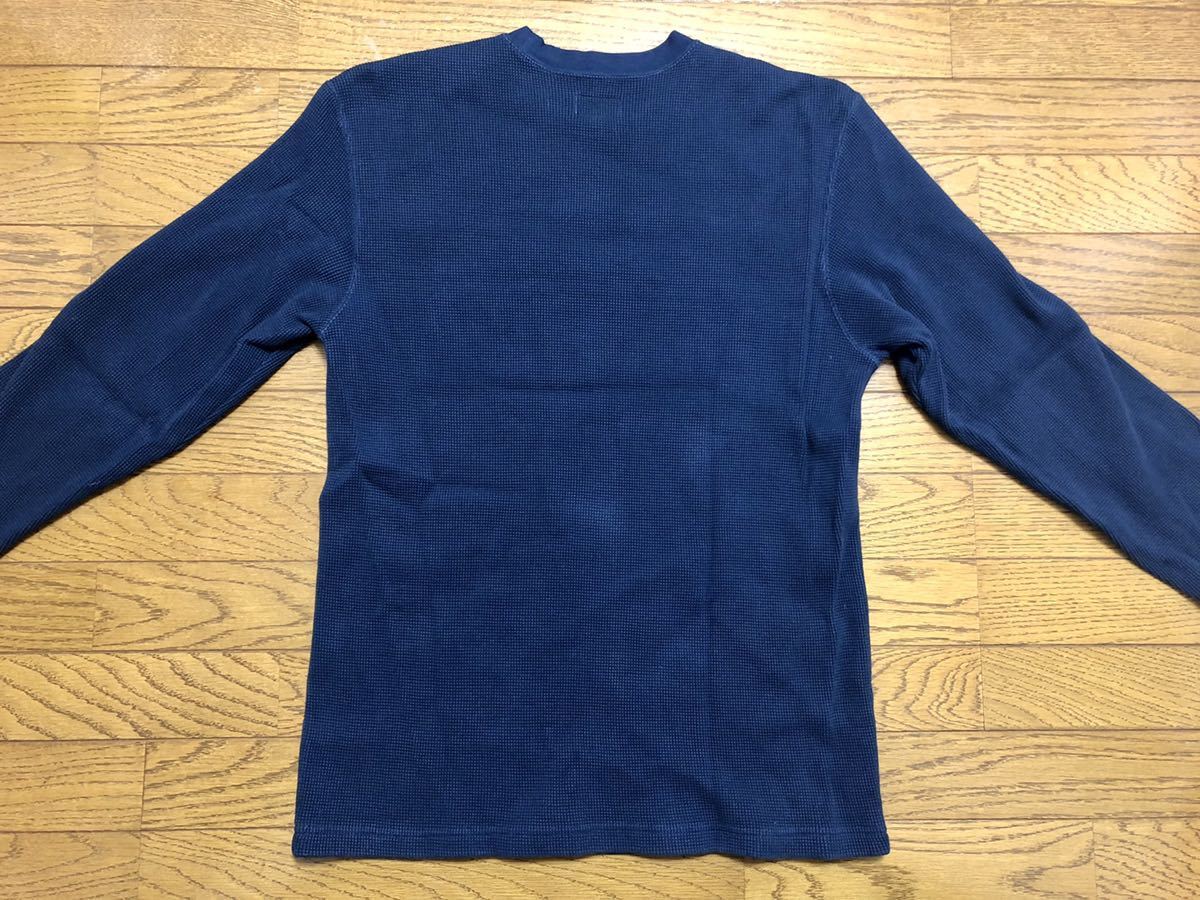紺S 18AW Panel Stripe Waffle Thermal】 supreme パネルストライプ 