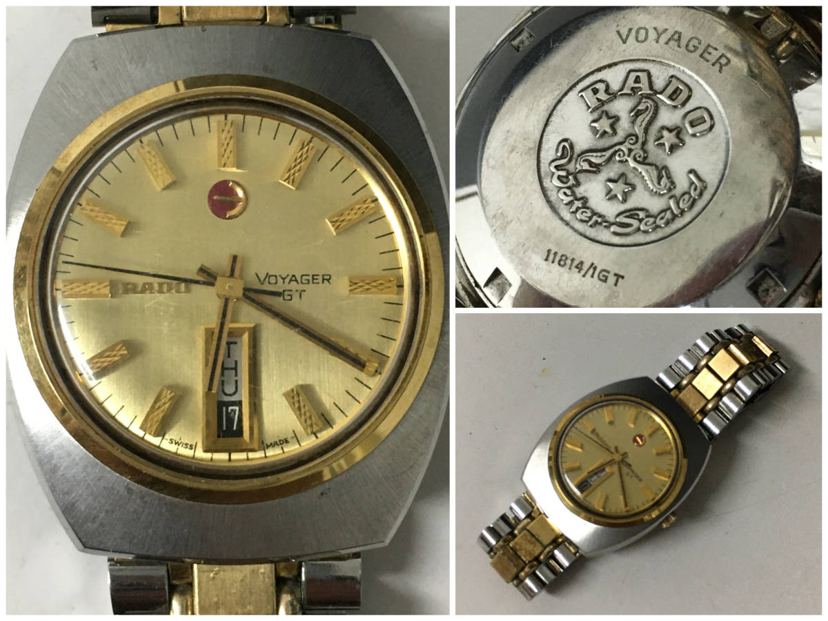 FG1/13 動作品 RADO ラド― VOYAGER ボイジャー GT レア 腕時計 自動 