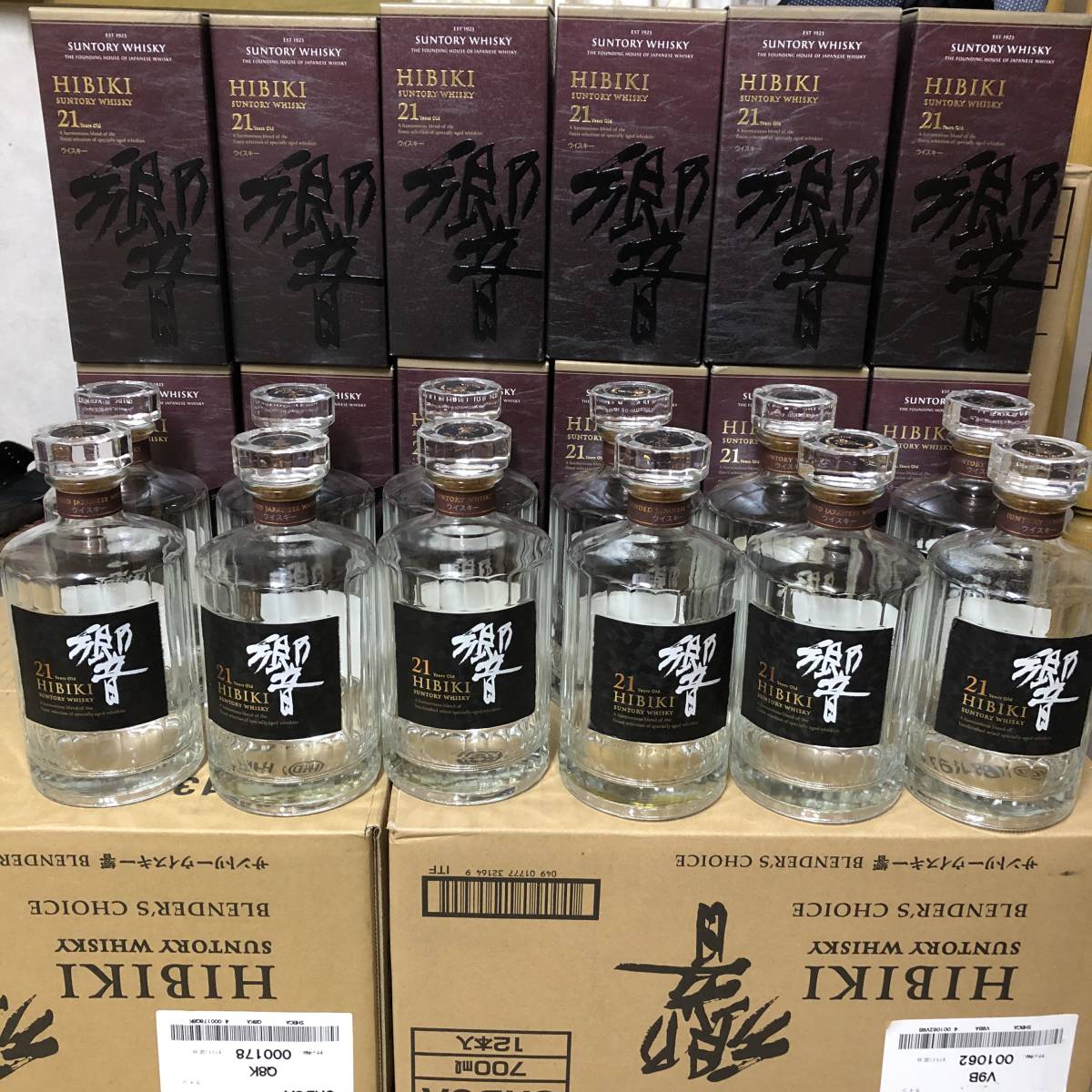 響 空瓶 12本 専用箱付き