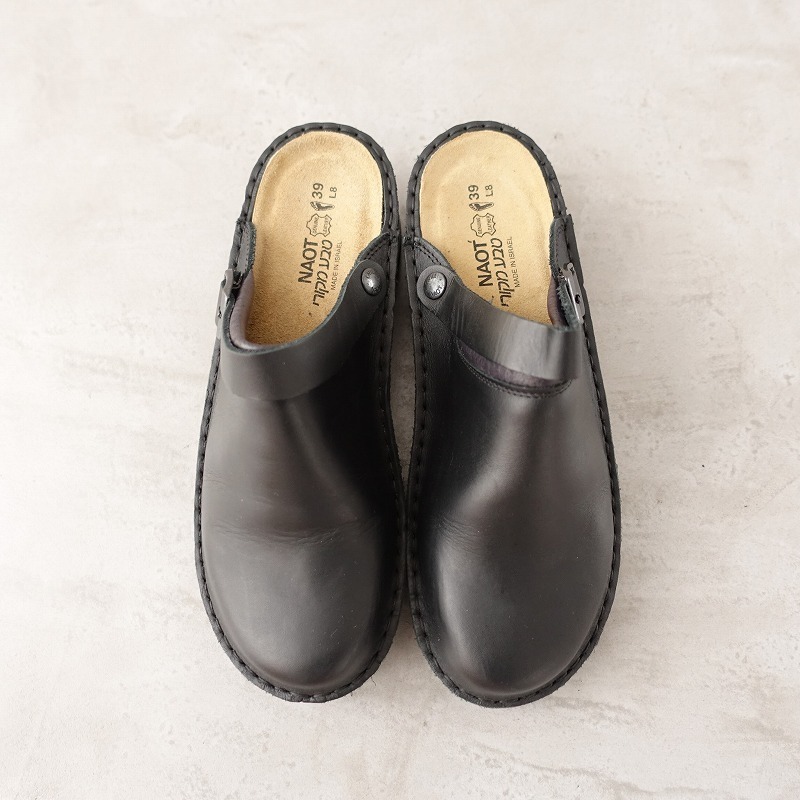 ナオト Naot Iris アイリス サボ 39 24 5ブラック黒レザー皮革ベルト付サンダル靴シューズレディースメンズユニセックス12 32l02 24 5cm 売買されたオークション情報 Yahooの商品情報をアーカイブ公開 オークファン Aucfan Com