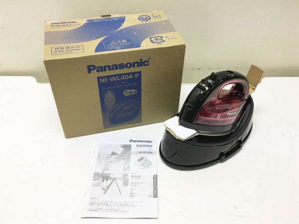 Panasonic パナソニック コードレススチームWヘッドアイロン ピンク NI