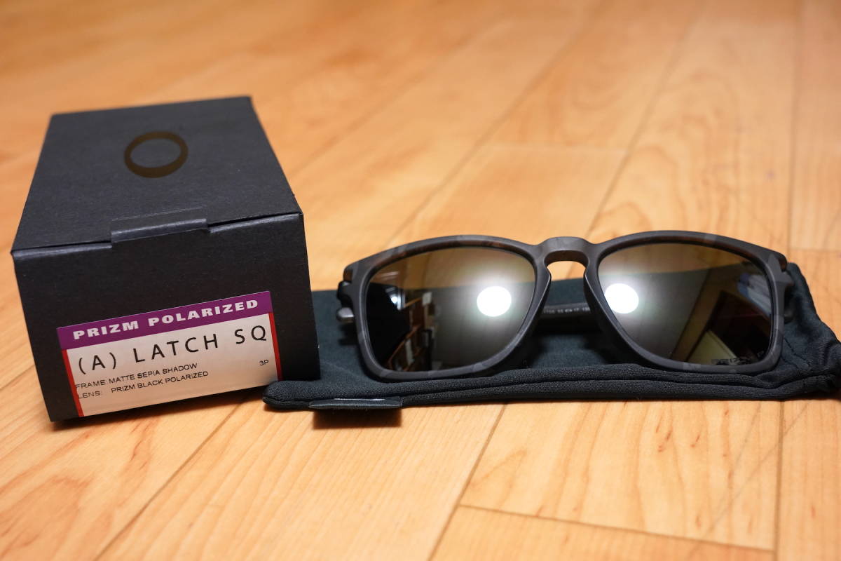 送料無料，お得 使用1回 OAKLEY オークリー アジア PRIZM サングラス Latch SQ ラッチSQ POLARIZED 偏光 009358-5517 93581755 アジアン(セル、プラスチックフレーム)｜売買されたオークション情報、yahooの商品情報をアーカ セル、プラスチックフレーム