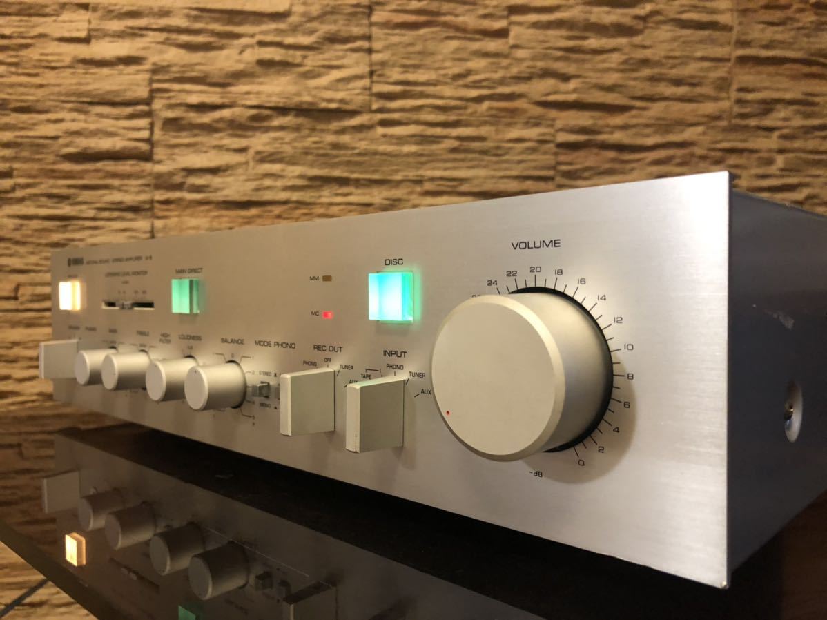☆動作品☆」YAMAHA プリメインアンプ A-6 残念、傷あり