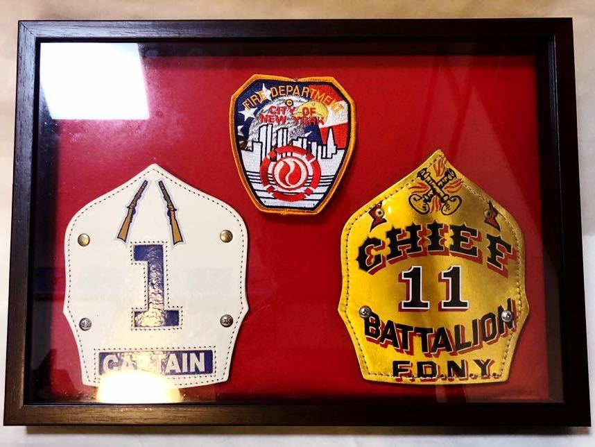 実物】FDNY ニューヨーク市消防局 消防ヘルメット フロントピース他