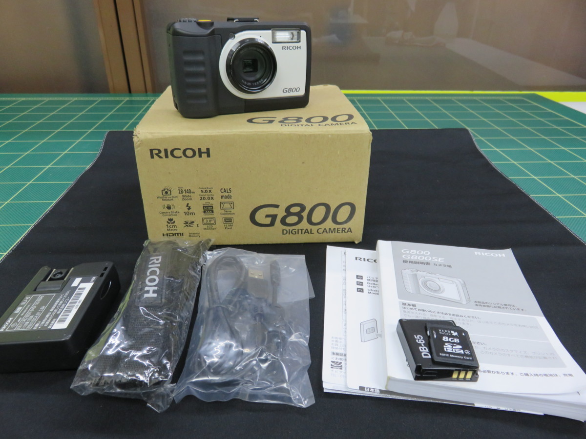 RICOH リコー □RICOH□1600万画素 コンデジ□WG-80 [オレンジ]□中古□