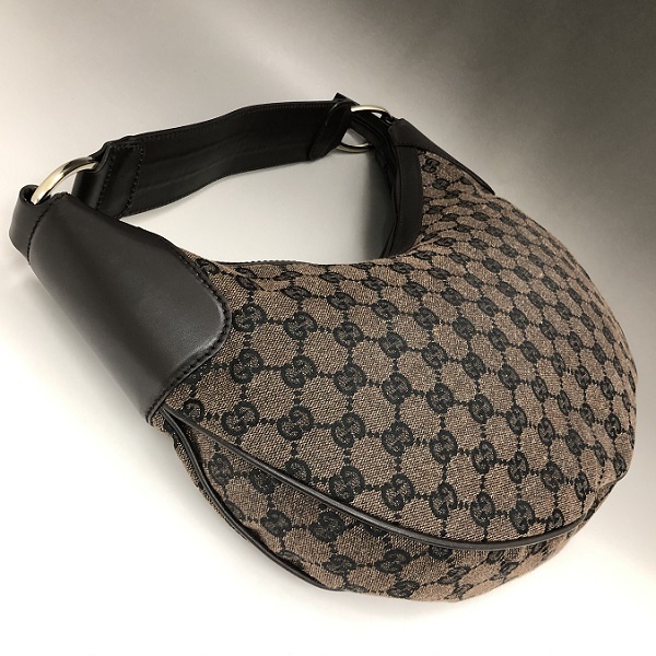 GUCCI グッチ GG ショルダー バッグ 超美品 GGキャンバス×レザー 