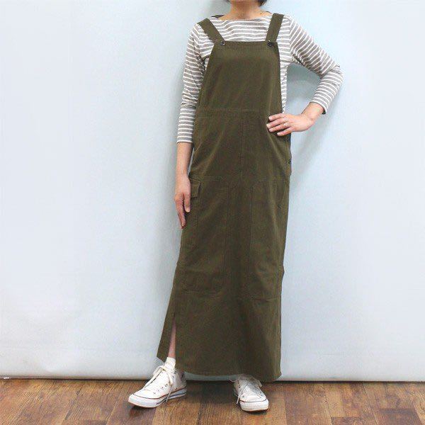 即納　johnbull ジョンブル リメイク風ミリタリースカート オリーブ M