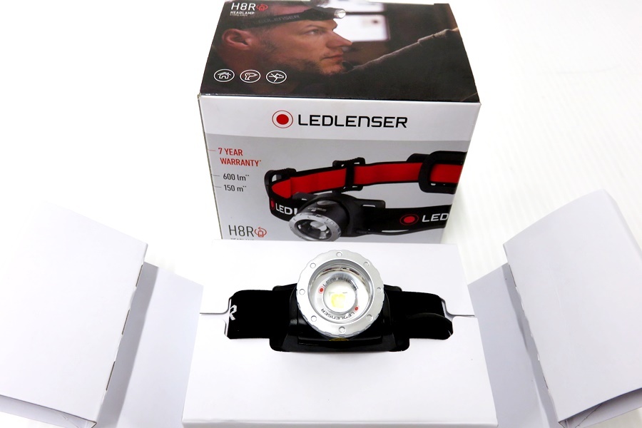未使用 LEDLENSER レッドレンザー 充電式 LEDヘッドライト H8R 500853