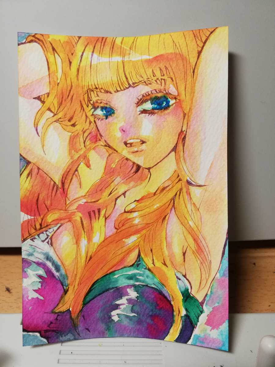 手描きイラスト オリジナル 髪をかきあげる女の子 手描きイラスト 売買されたオークション情報 Yahooの商品情報をアーカイブ公開 オークファン Aucfan Com