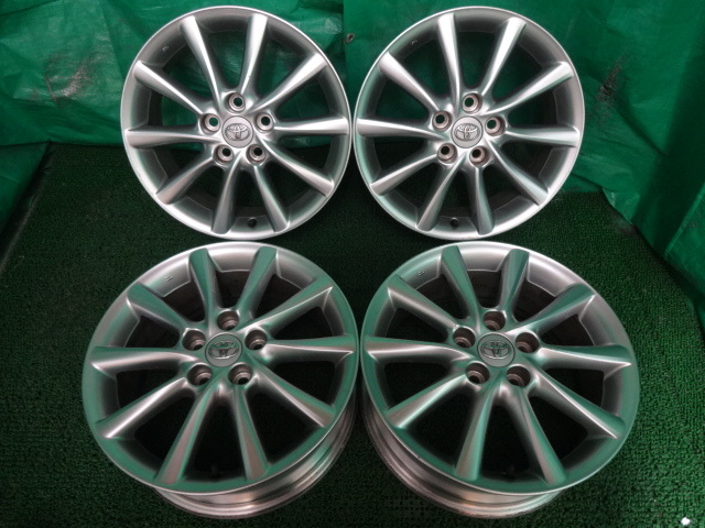 トヨタ純正エスティマ○17×7J +50 5H PCD114.3 中古ホイール4本○テ42