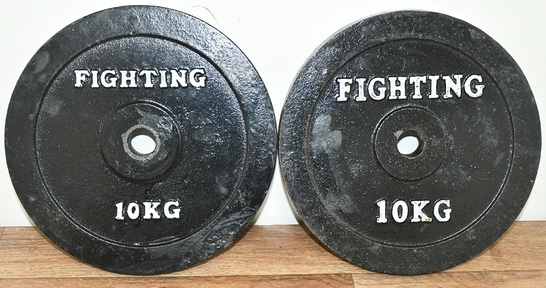 HOT，お得 H12-9 現状品 FIGHTING ROAD ダンベルプレート バーベルプレート 10㎏&times;2 20kg ダンベル バーベル ファイティングロード 筋トレ ②(バーベル、ダンベル)｜売買されたオークション情報、yahooの商 バーベル、ダンベル