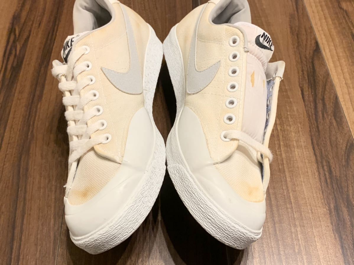 極上♪80s NIKE オールコートキャンバスLOW 9 白灰 オリジナル 