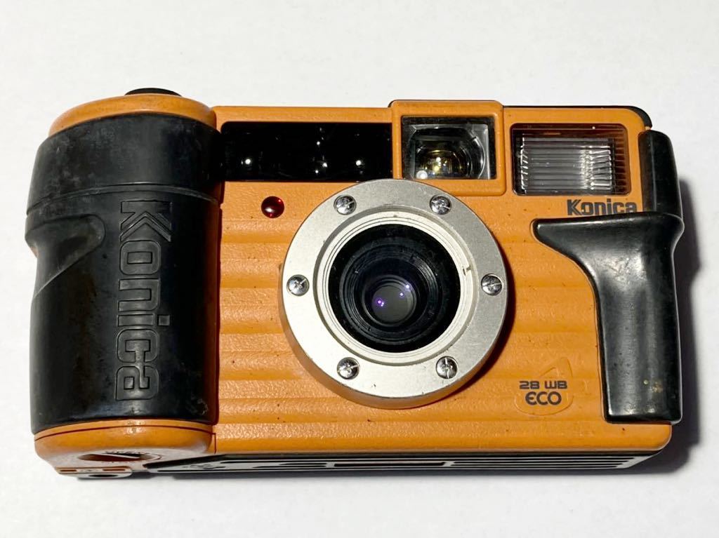 【動作良好】Konicaフィルムカメラ 現場監督 28 WB eco 販売の値下げ #K-2☆動作OK☆KONICA コニカ『現場監督 28WB ECO