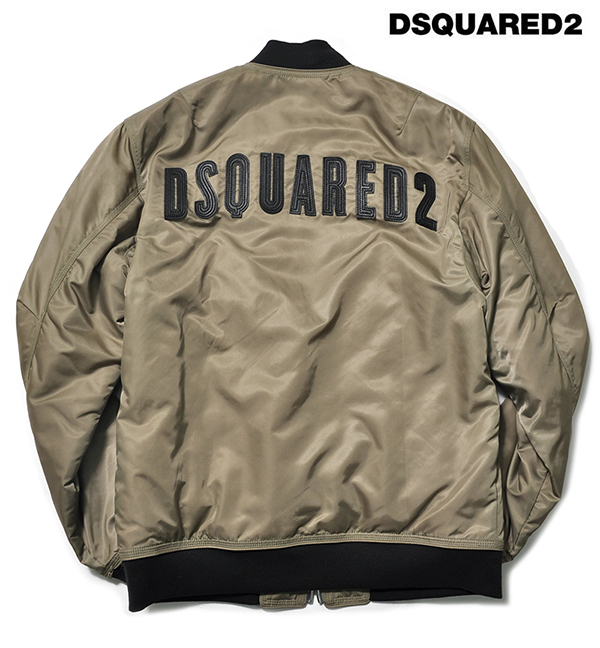 新品17万 DSQUARED2 ディースクエアード お洒落なレザーロゴ装飾