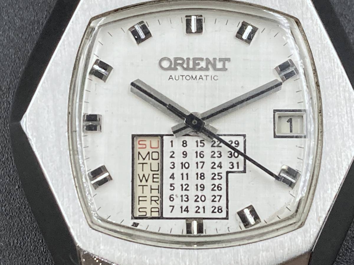 万年カレンダー オリエント 自動巻 腕時計 ORIENT ブルー文字盤