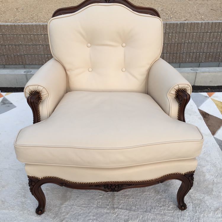 展示品 domani ドマーニ Louis XV ルイ15 1Pソファ 一人掛け ソファ 本 