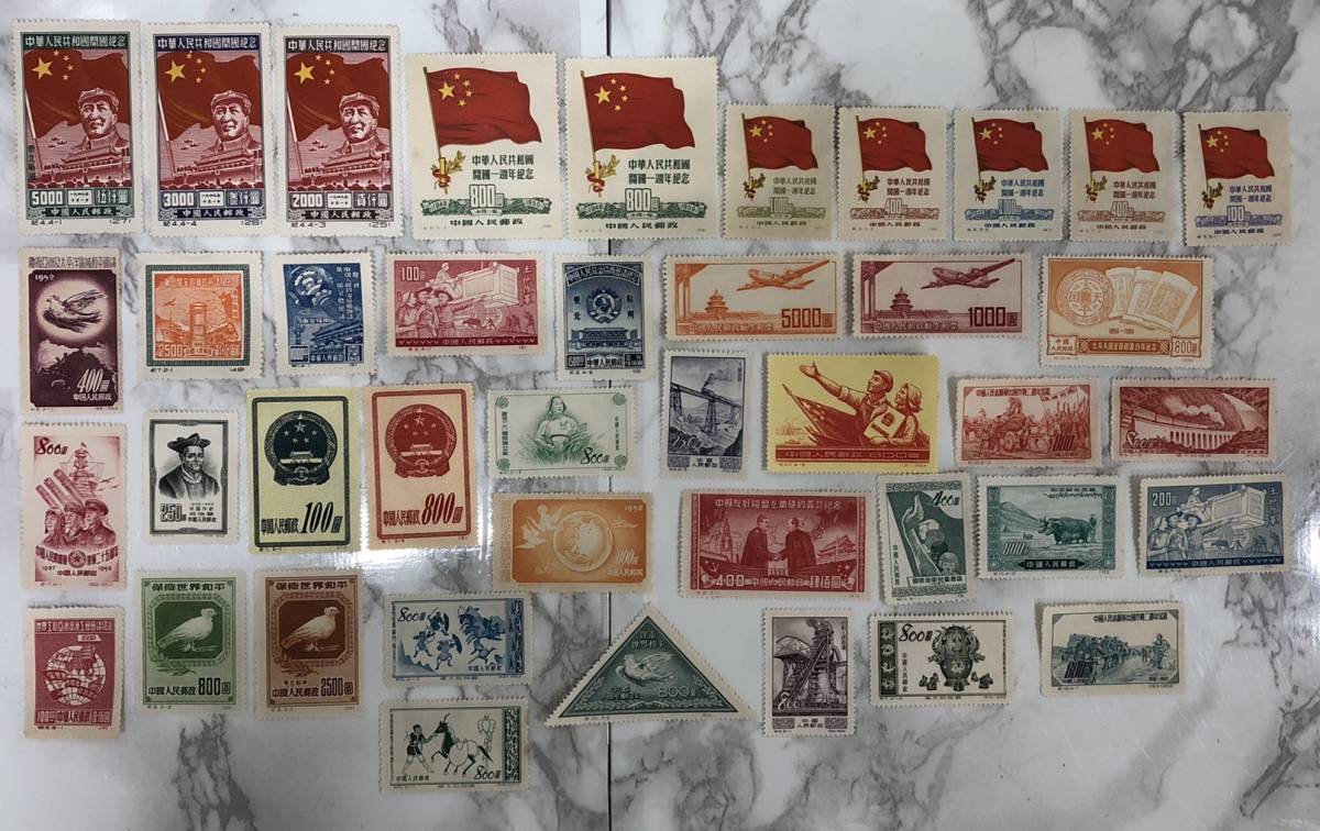 中国切手　小型シート　当時物　まとめ売り　未使用 ☆人気 中国切手・沢山！色々な年代 小型シートも 未使用 貴重な切手